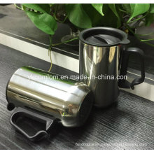 Stainless Steel Travel Coffee Mug with Handle (CL1C-M102)